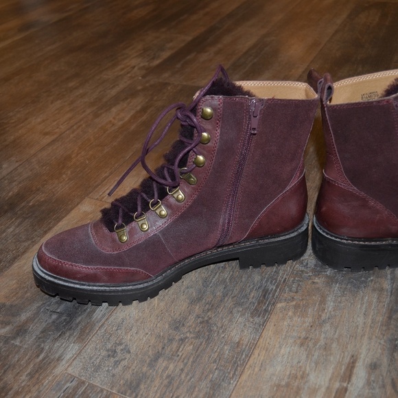 NEW -Lucky Brand Maroon Boot - Picture 3 of 10